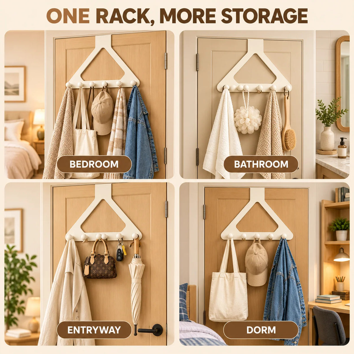 Over-the-door Triangle Hanging Organizer