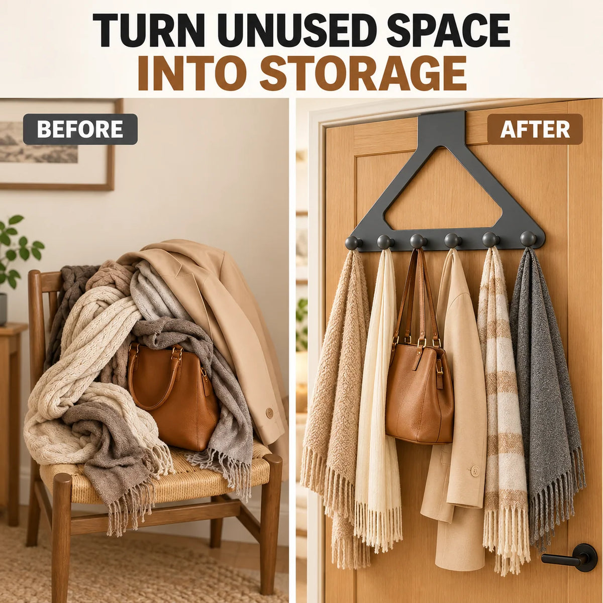 Over-the-door Triangle Hanging Organizer
