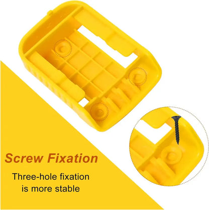 🔩Heavy-Duty ABS Drill Tool Holder – Wall Mount Rack for 20V/12V Drills & Batteries, Garage & Workshop Organizer