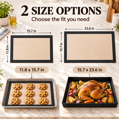 🔥 Reusable Non-Stick Silicone Baking Mat – Bake More, Clean Less! ✨