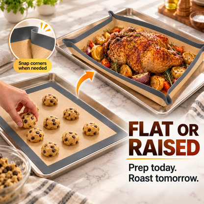 🔥 Reusable Non-Stick Silicone Baking Mat – Bake More, Clean Less! ✨