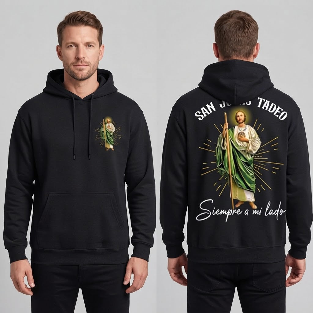 Faith Everyday: San Judas Tadeo Premium Fleece Hoodie