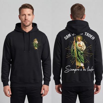 Faith Everyday: San Judas Tadeo Premium Fleece Hoodie