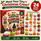 🎅 CHRISTMAS SPECIAL | 24 Days of Mini Squishies – Cute 2026 Advent Calendar with Daily Dumpling Surprises