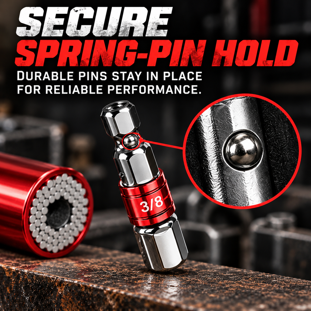 🔧Multifunctional socket tool—automatically adapts to and grips fasteners of various shapes🔧