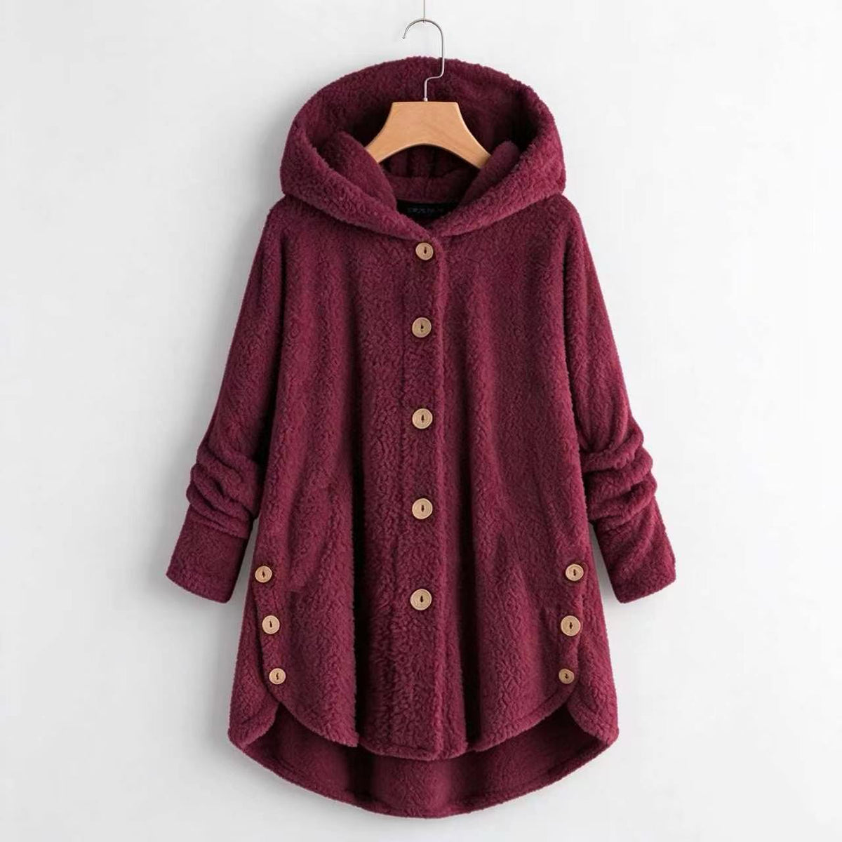 ❄️ Stay Warm & Look Great: Women’s Plush Hooded Fleece Coat