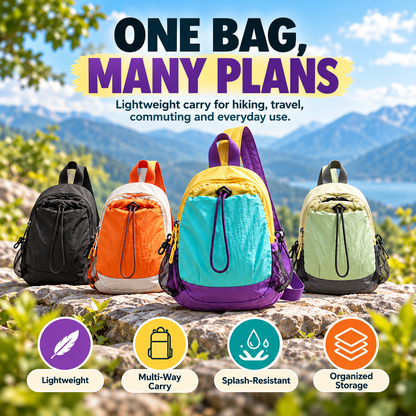 Lightweight Outdoor Mini Backpack – Compact, Splash-Resistant & Ready for Every Adventure