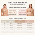 ✨Womens Strapless Front Closure Bra Push Up Lift Bra Padded Add Cup Non Slip Anti-Slip Grip & Removable Straps Fit Outfits Wireless Supportive Seamless