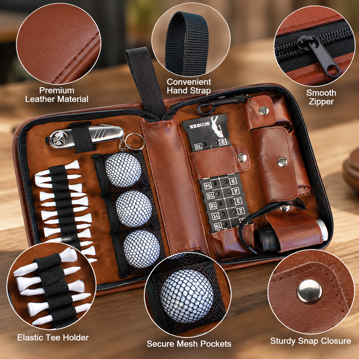 Personalized Golf Accessories Organizer Case