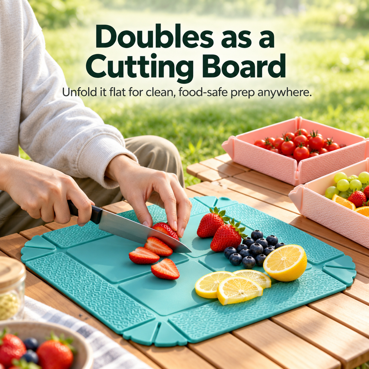 🍓2-in-1 Magnetic Foldable Silicone Storage Mat – Less Clutter, More Space! ✨