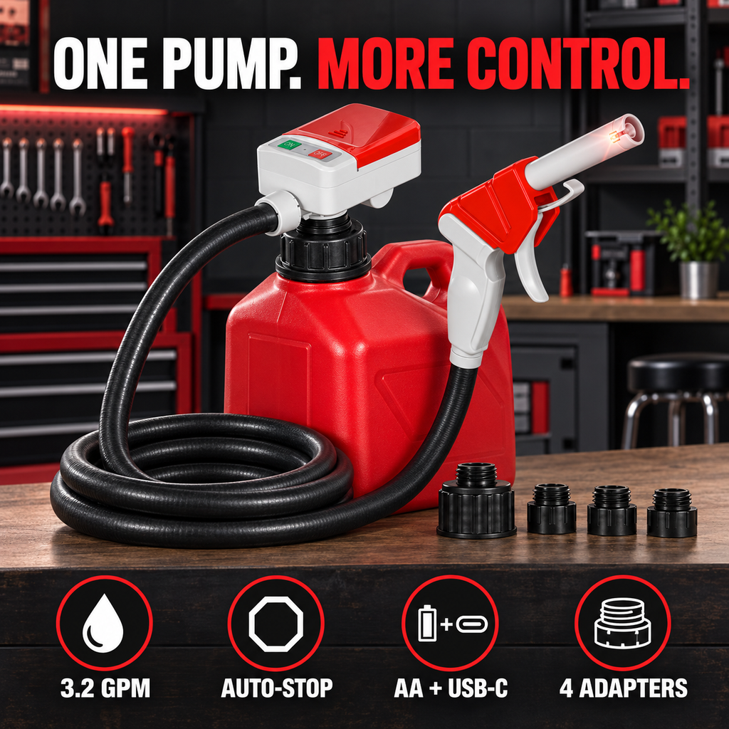 Automatic Fuel Transfer Pump with Auto-Stop Sensor