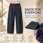 Women's High-Waisted Barrel-Leg Cargo Pants – Relaxed-Fit Casual Trousers