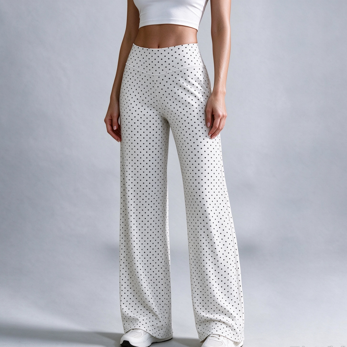 🐆 Women's Leopard Print Wide-Leg Pants ✨ – High Waist & Relaxed Fit
