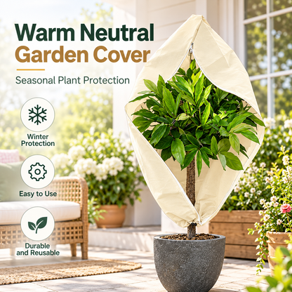 5-Pack Reusable Plant Frost Covers – Breathable Winter Protection