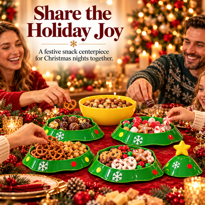🎄Christmas Tree Snack Serving Set – Stackable Holiday Candy & Treat Bowls🍪