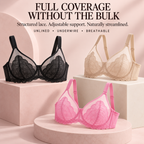 Full-Coverage Lace Minimizer Underwire Bra