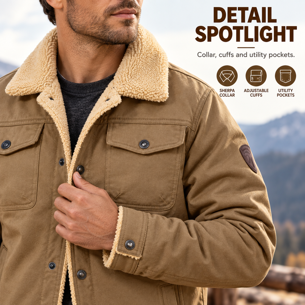 Men’s Sherpa-Lined Trucker Jacket
