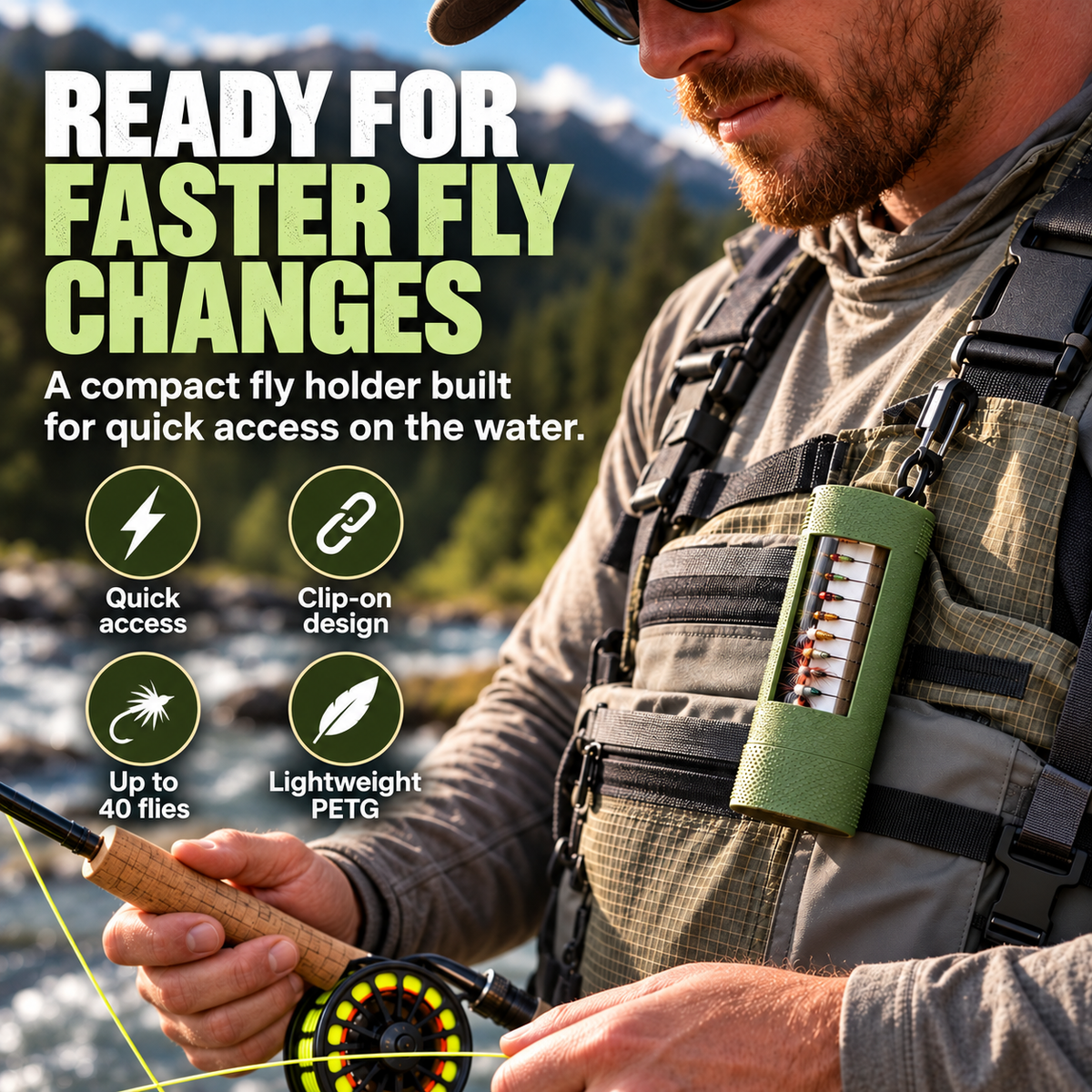 Wearable Fly Holder — Fast Access Without the Bulk