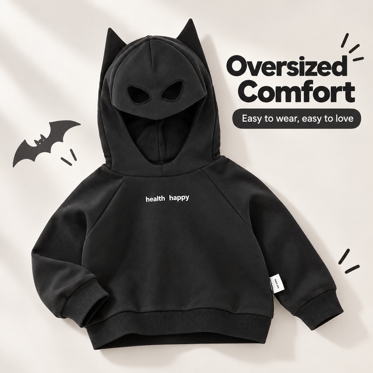 Kids' Bat Ear Hoodie