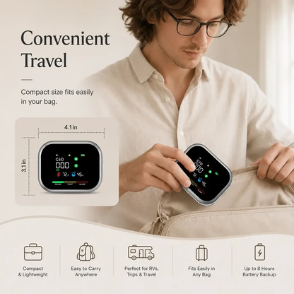 6-in-1 Battery Rotable Air Safety Monitor