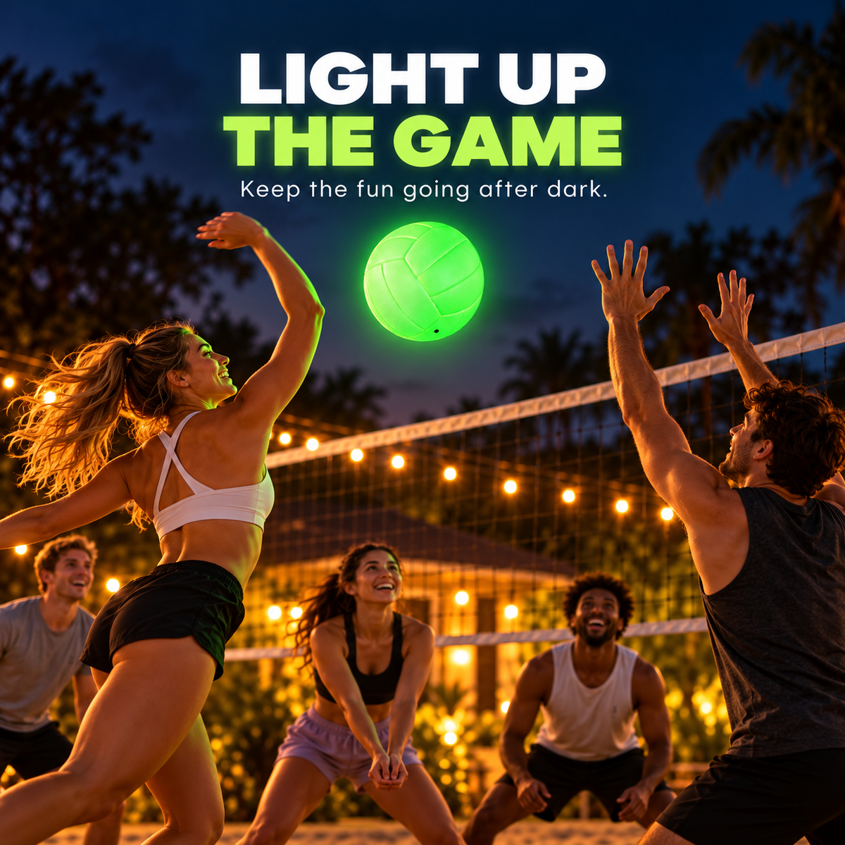 🏐 Glow-in-the-dark volleyball – Light Up Your Game After Dark! 🏐