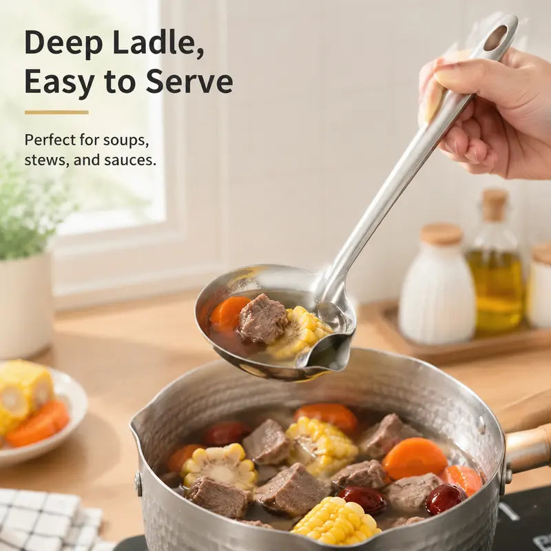2-Pack Stainless Steel Oil Separator Ladle
