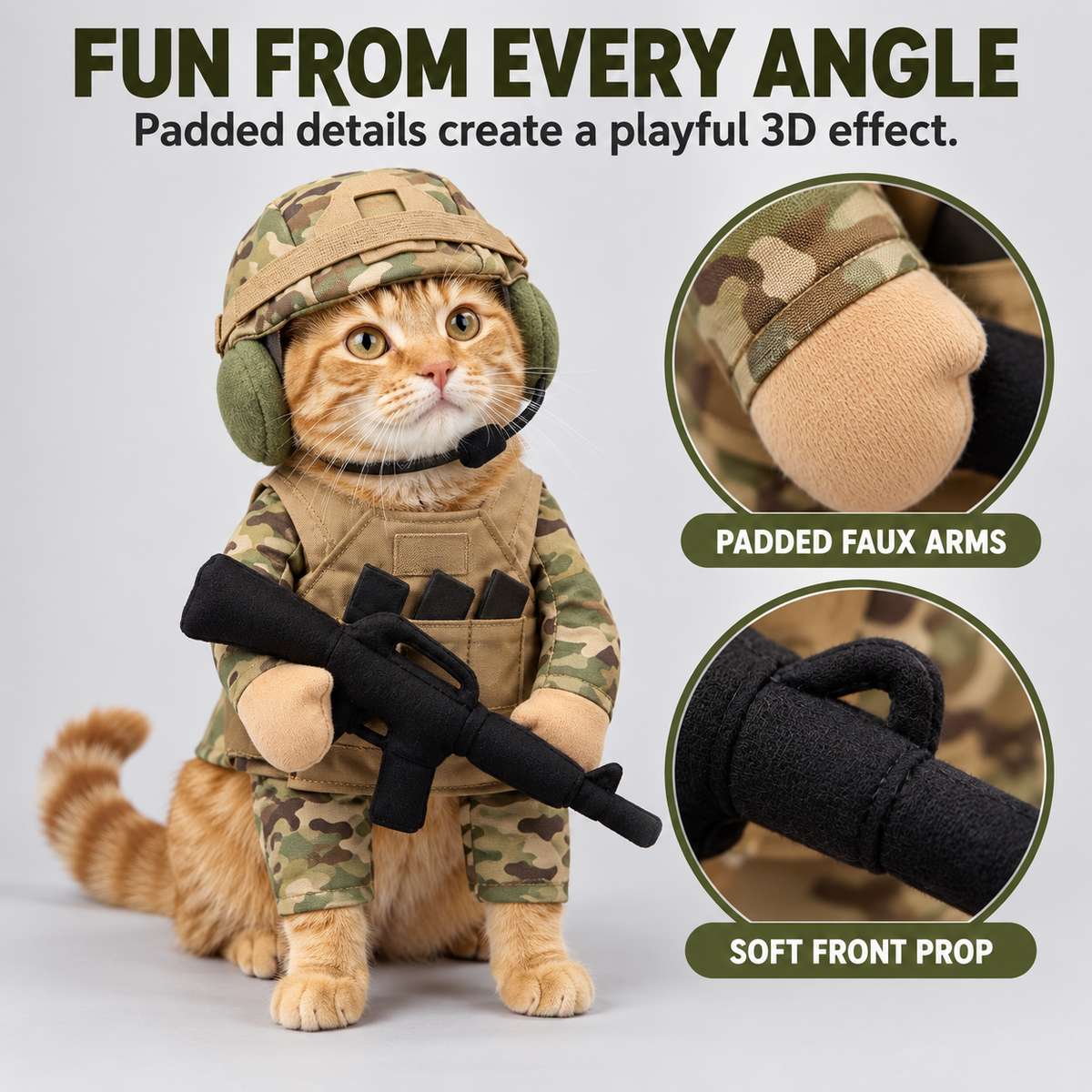 Pet Tactical Character Costume Set