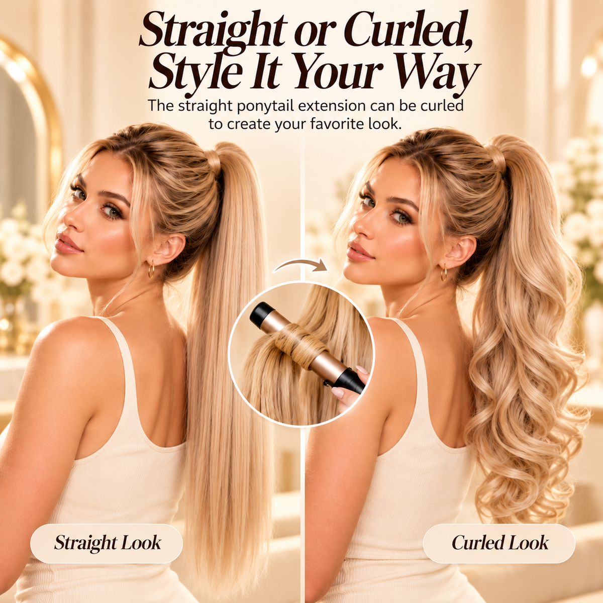 💖 Ponytail Hair Extension – Instant Volume, Effortless Glam! 🎀