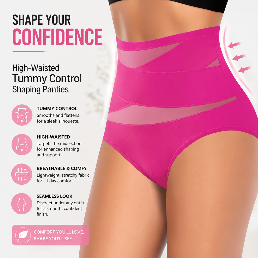 6-Pack X-Cross High-Waist Tummy Control Panties