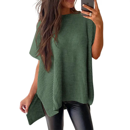 Women’s Ribbed Knit Batwing Top