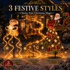 🎅✨ 2026 New Santa’s Flying Sleigh Gift Cascade – Solar Christmas Garden Light