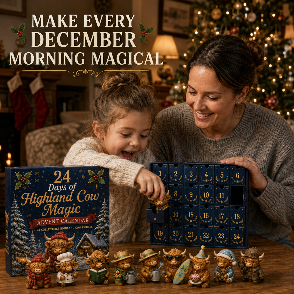 24 Days of Highland Cow Surprises: The Cutest Holiday Countdown of the Year! 🎄🐮