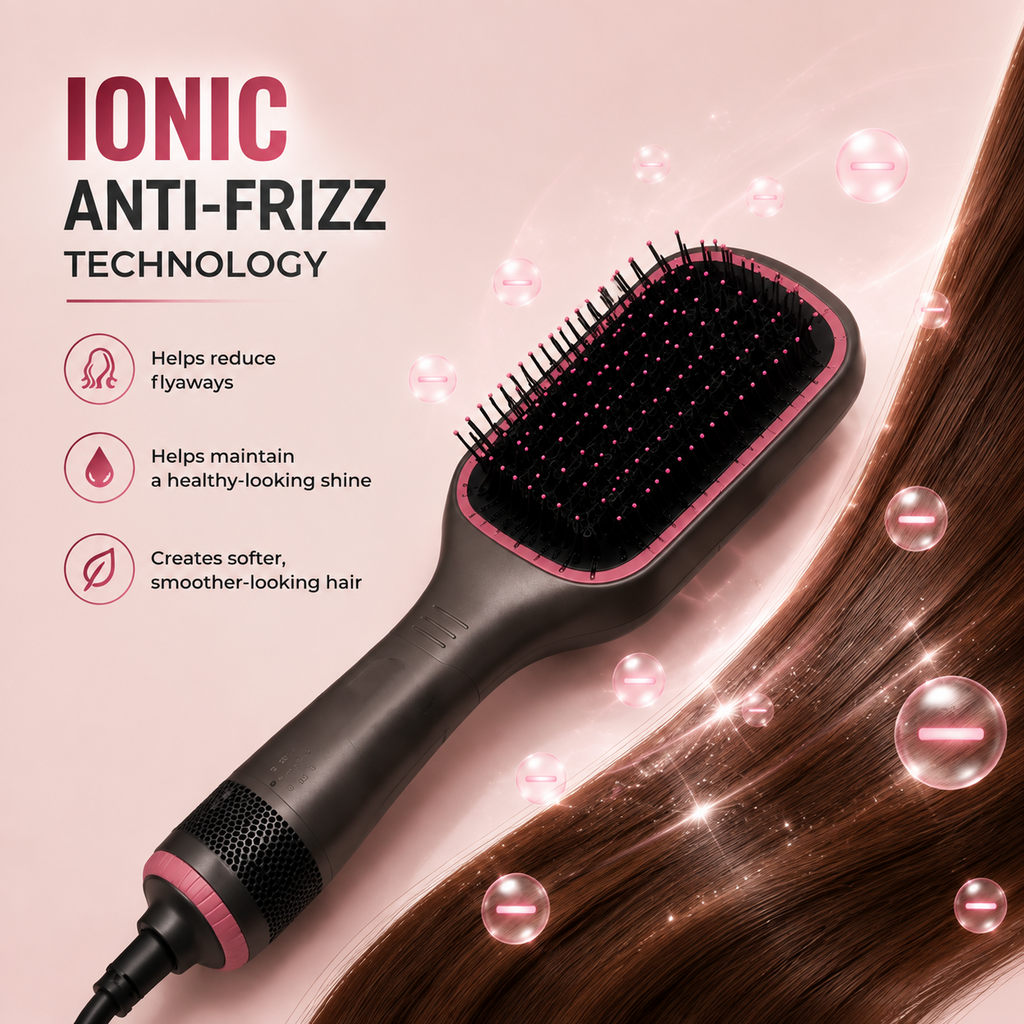 One-Step Hot Air Brush Styler - Dry, Smooth & Volumize Hair Effortlessly