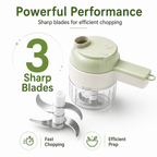 USB rechargeable handheld food processor, portable food processing tool