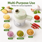 USB rechargeable handheld food processor, portable food processing tool