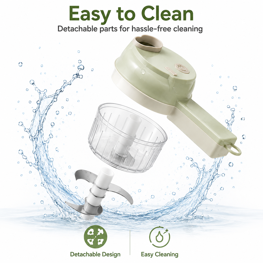 USB rechargeable handheld food processor, portable food processing tool