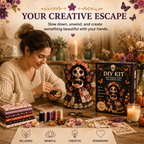 DIY Day of the Dead Butterfly Skull Doll Sewing Kit – Complete Craft Set