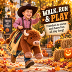 Kids Ride-On Cowboy Bull Halloween Costume