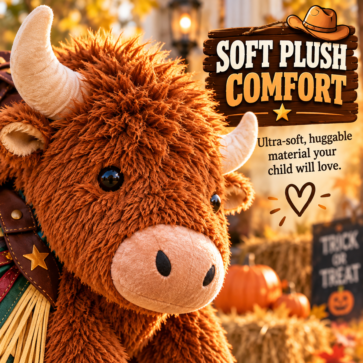 Kids Ride-On Cowboy Bull Halloween Costume