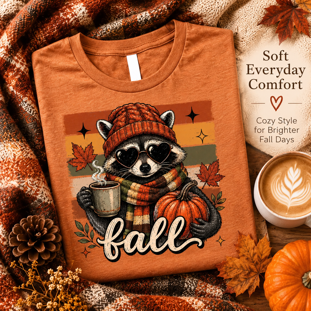 Women's Vintage Style Unisex Athletic-Casual T-Shirts - Fall Tops
