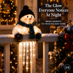 🔥 Today 52% OFF - WinterGlow Snowman Icicle Light Decor