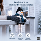 🔥 Today 52% OFF - WinterGlow Snowman Icicle Light Decor