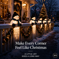 🔥 Today 52% OFF - WinterGlow Snowman Icicle Light Decor