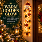Illuminated Christmas Light Ornaments, Suitable for Front Door and Indoor Holiday Decorations