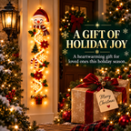 Illuminated Christmas Light Ornaments, Suitable for Front Door and Indoor Holiday Decorations