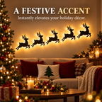 Christmas Reindeer-Shaped Wall Lamp, Suitable for Home Decoration