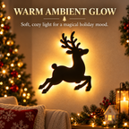 Christmas Reindeer-Shaped Wall Lamp, Suitable for Home Decoration