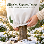 Plant Frost Protector - with Zippered Drawstring and Transparent Panel