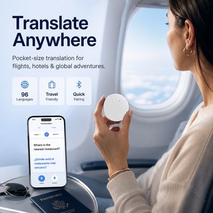 Wearable 165-Language Two-Way Voice Translator with AI Language Tutor