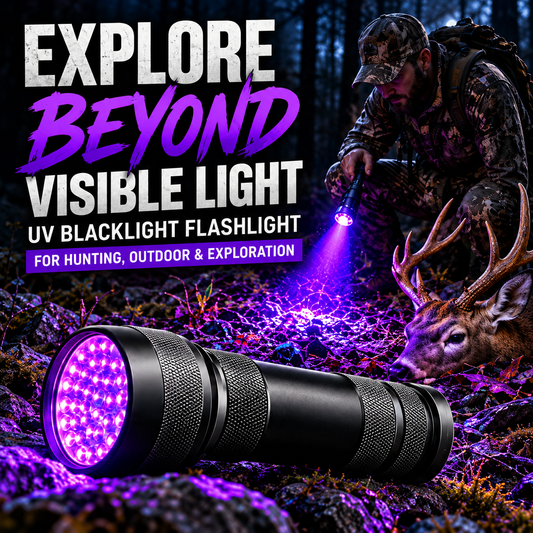 🔦51-LED UV Flashlight — Track Your Prey with Precision🦌